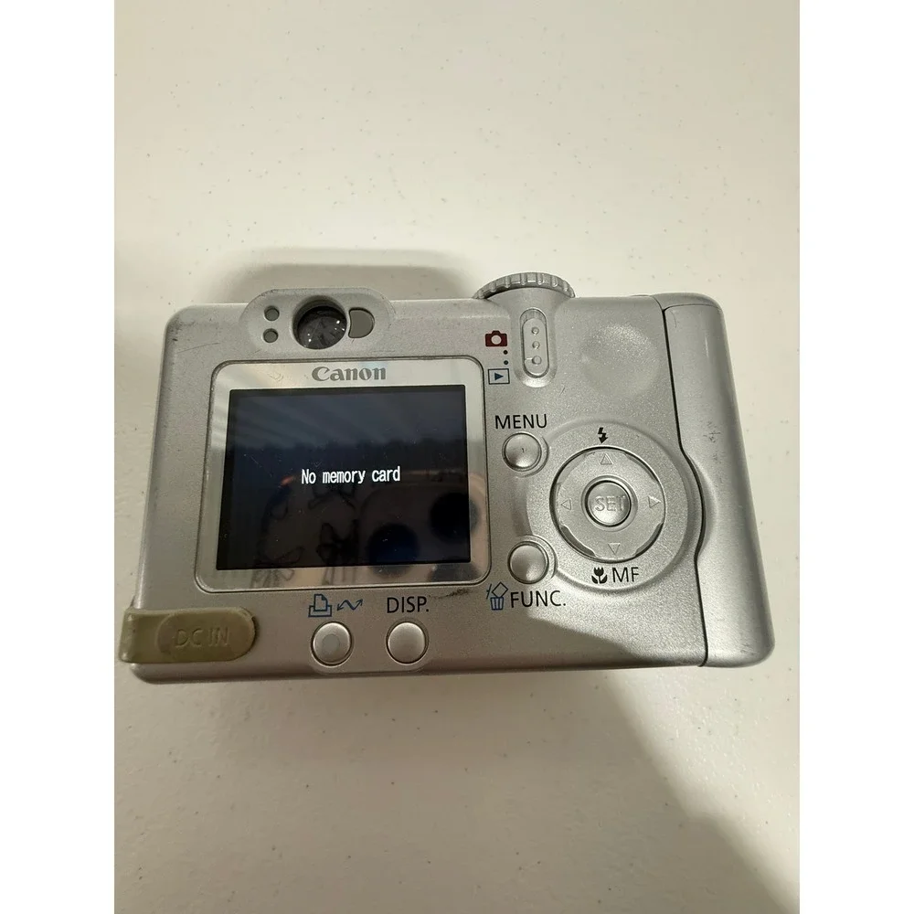 Canon PowerShot A75 Silver 3.2MP Digital Camera 3x Optical Zoom PC1202 TESTED